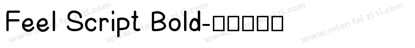 Feel Script Bold字体转换